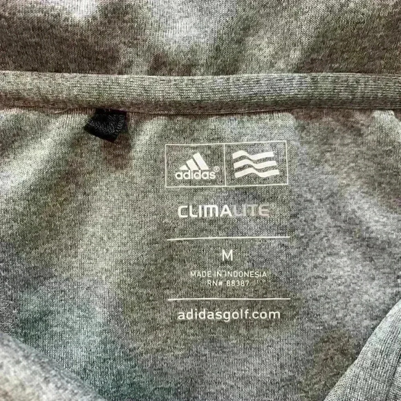 Adidas Men’s Climalite Grey Polo Shirt Medium. - Picture 2 of 3